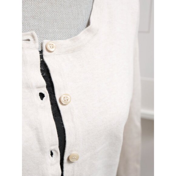 Heather Beige Crew Neck Cardigan 🍦 NORTHERN REFLECTIONS - Picture 4 of 6